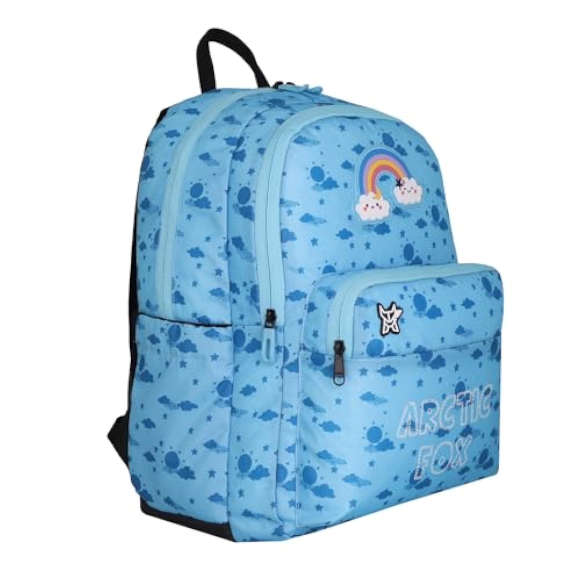 Sky Navy Blue 21 Liters School Backpack for Boys and Girls