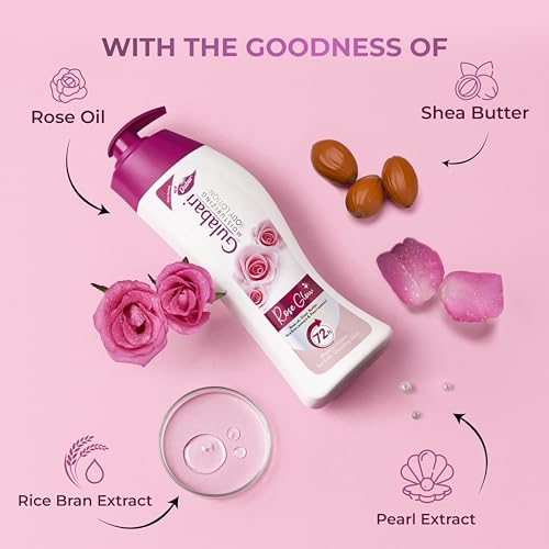 Image of Dabur Gulabari Moisturizing Body Lotion - 1230ml (Pack of 3 x 410ml) | For Dry & Dull Skin | Made with 100% Organic Rose Oil | Dermatologically Tested & Paraben Free