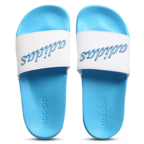Image of adidas Women ADILETTE SHOWER Synthetic Swim Slide FTWWHT /GOLDMT /BOGOLD | LUT50