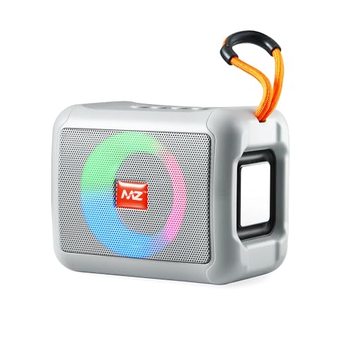 Image of MZ M408SP (Portable Bluetooth Speaker) Dynamic Thunder Sound, in Built RGB Light 5 W Bluetooth Speaker (Grey, Stereo Channel)