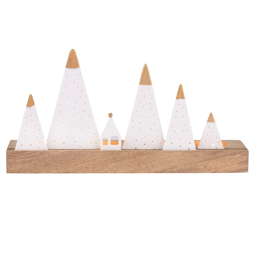 Living Xmas Montagne Objet lumineux - 25 x 7 x 13,5 cm