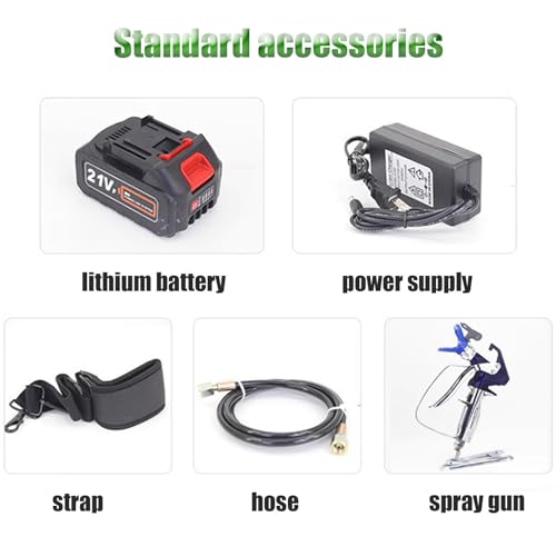 Pulverizador de pintura eléctrico de 500W y pistola de 15Mpa para paredes 7