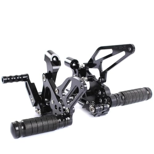 Commandes reculées moto avec pédale réglable pour optimiser la position
