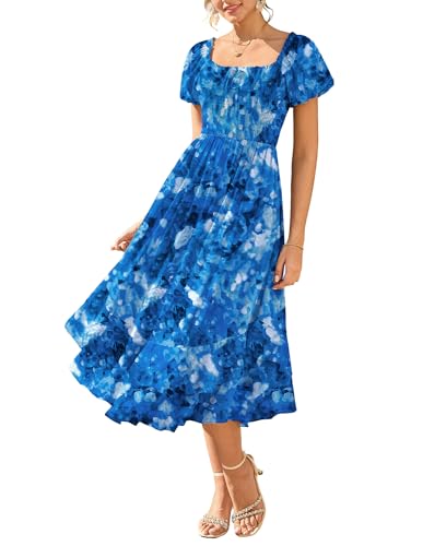 Image of GRACE KARIN Womens Summer Floral Maxi Dress 2026 Flowy Wedding Guest Dress A Line Boho Dresses Fashion Clothing with Pockets