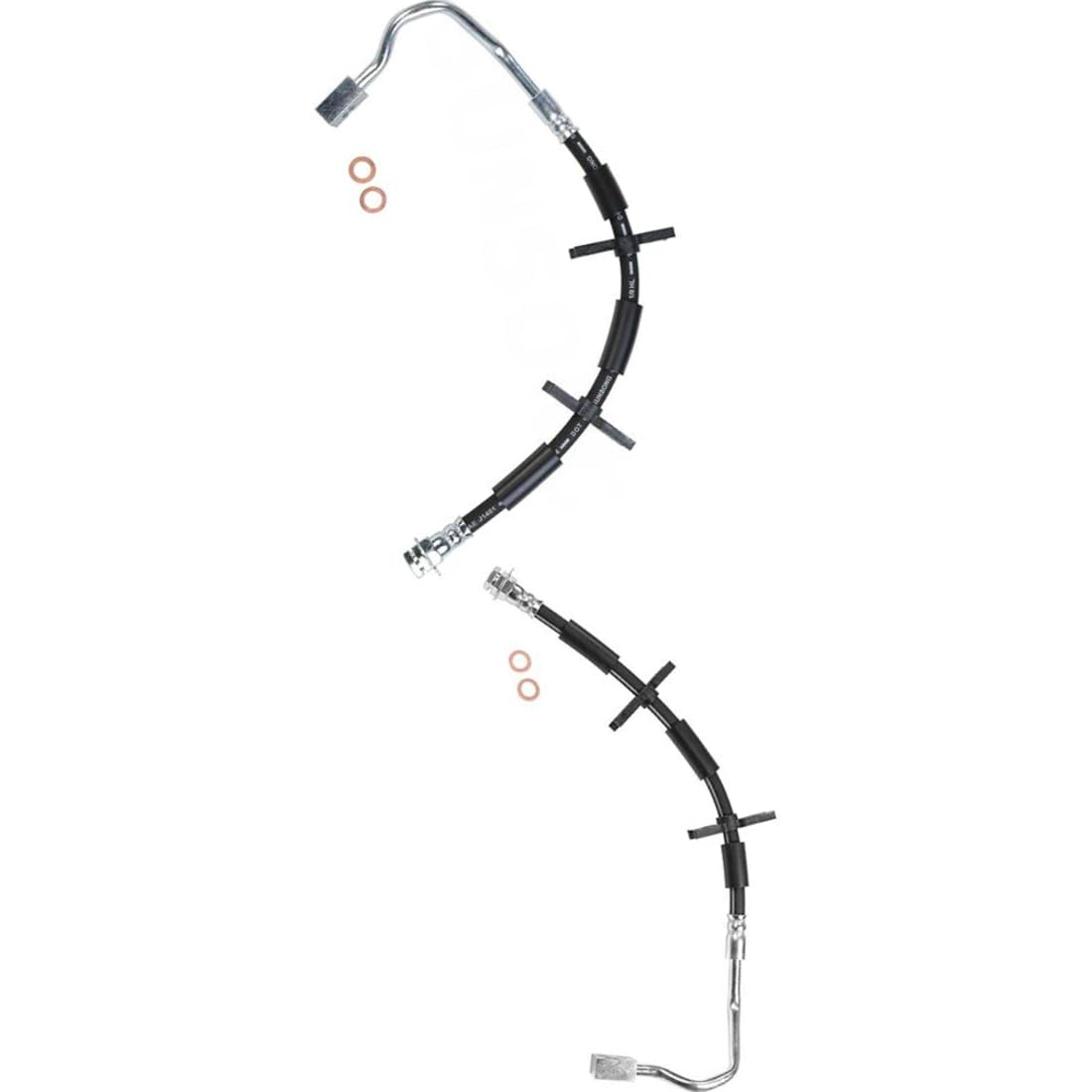 AUTO DN Front Brake Hydraulic Hose for Ford F-150 2004 2005 for Ford Lobo 2005 2 X Replacement 4L3Z2078CB, 4L3Z2078CD, 4L3Z2078CC, 4L3Z2078CE