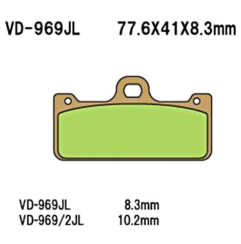 Amazon | ベスラ(Vesrah) ブレーキパッド シンタードメタル VD-969 