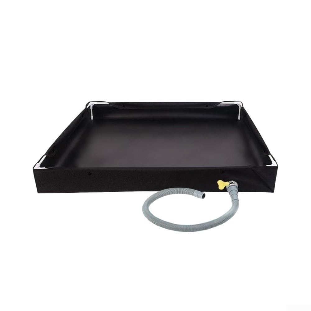 Base para ducha para portátil PVC 80x80cm Drenaje Lateral Base