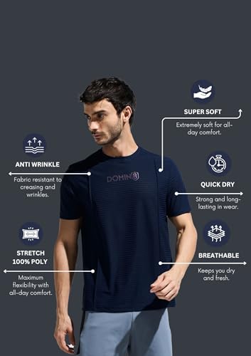 Image of Men's Pintuck T-Shirt with Multi Reflector Logo Print