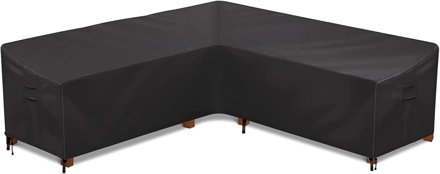 Housse pour canapé d'angle extérieur imperméable en toile Oxford haute résistance