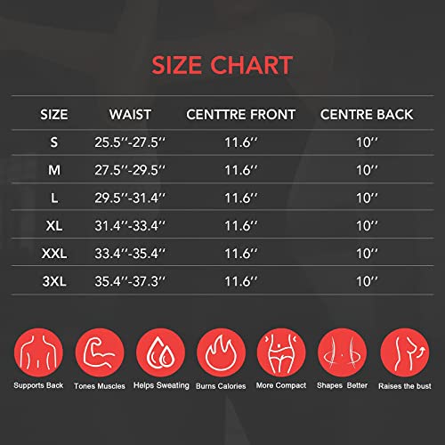 Feelingirl Women Steel Boned Workout Waist Cincher Body Shapewear Tummy Control #TOP5
