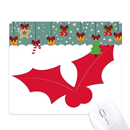 Tapis de souris de jeu Noël leaf red le cadeau de bureau utile pour vos proches