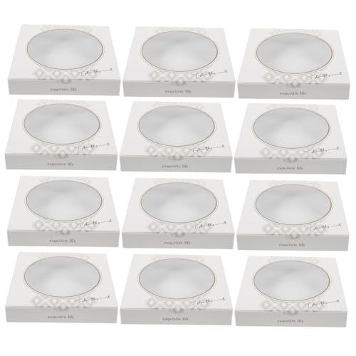 CHILDWEET Pizza Boxes for Restaurant Paper Takeout Container Mini Folding Boxes with Window