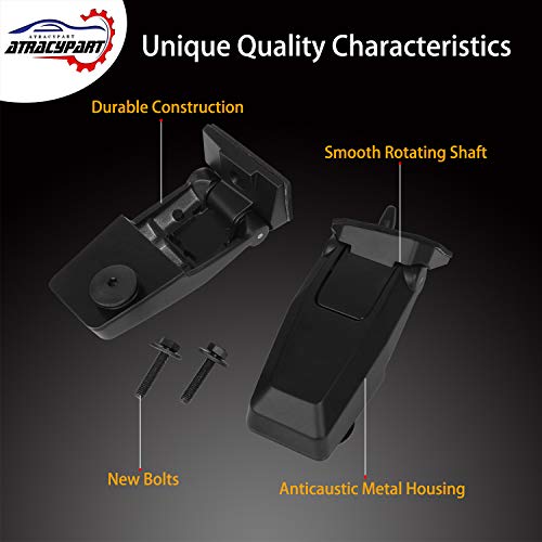 Rear Window Hinge Set Liftgate Glass Hinge Right & Left | For 2008 2009 2010 2011 2012 Jeep Liberty | #57010060Ab, 57010061Ab #TOP3