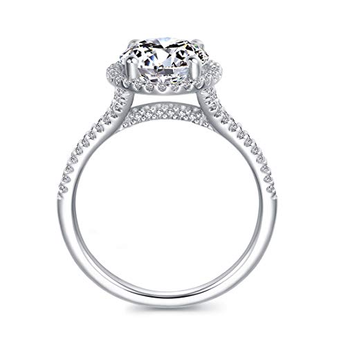2ct True D Color VVS Moissanite Ring Moissanite Engagement Rings for Women3