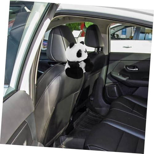 Boîte à mouchoirs voiture panda en peluche lavable créative et robuste - 6