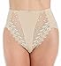 Valmont Valmont Embroidered Lace and Satin Hi-Cut Brief Panty BLK, 7