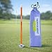 Golf Alignment Rods: Magnetic Club Alignment Stick Demonstrates Correct Golf Swing Aim, Golf Training Aid Magnet Lie Angle Tool Training Aids Visualize and Align Your Golf Shot, Orange