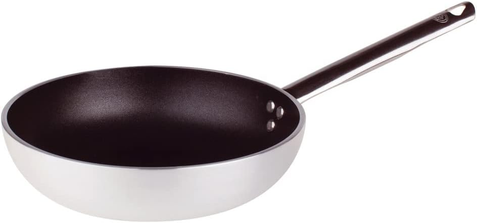Pentole Agnelli Aluminium Anti - Adherent Professional Platinum Saute Pan 5 Mm. With 1 Handle, Diameter 36 Cm.