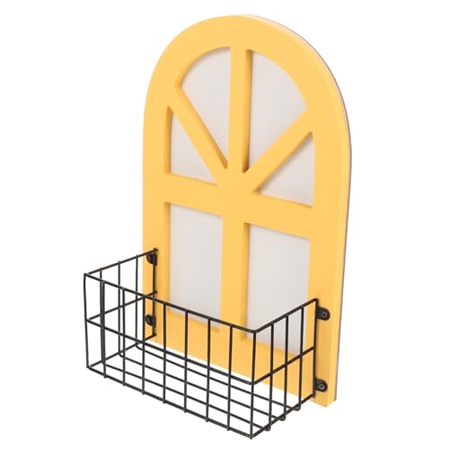 OUNONA Multi Functional Wall Mounted Storage Shelf Rack Simple Design for Bedroom Living Room and Bathroom Decor for Plants Candles and Items Stylish Home Storage