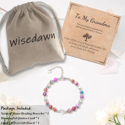 Image of New Grandma Gifts First Time 2025 Promoted to Grandma to Be Pregnancy Announcement 1St Time Grandparents Tree Of Life Bracelet
