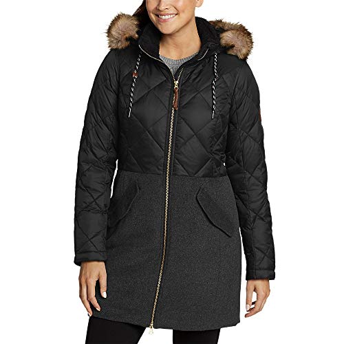 Manteau Eddie Bauer Lanely Hybrid Down Parka femme noir taille S