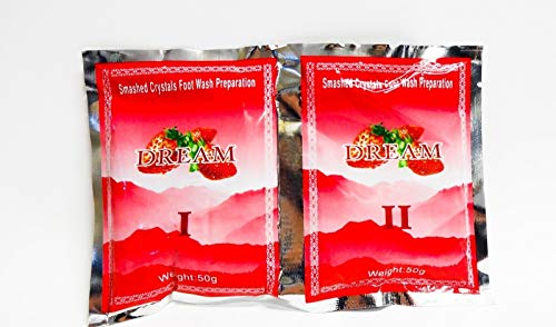 Dream Dream Pedicure Smashed Crystal Jelly Foot Bath Set I & II (Strawberry)