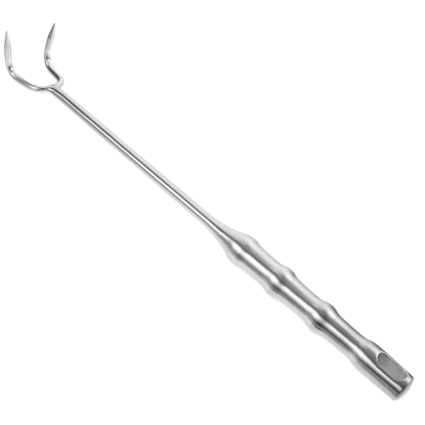 Unomor Stainless Steel Meat Hook for Barbecue and Grilling Handle Turner Hook for Home and Commercial Use Easy to Clean and