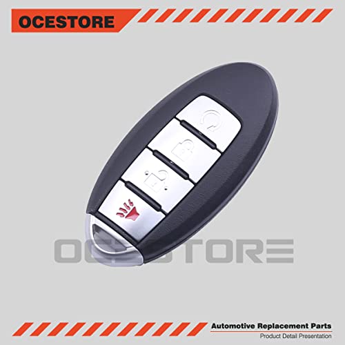 OCESTORE 4 Button Car Key Fob Keyless Entry Remote Replacement for 2016-2017 Pathfinder Titan Xd Replace KR5S180144014 285E3-5AA3D