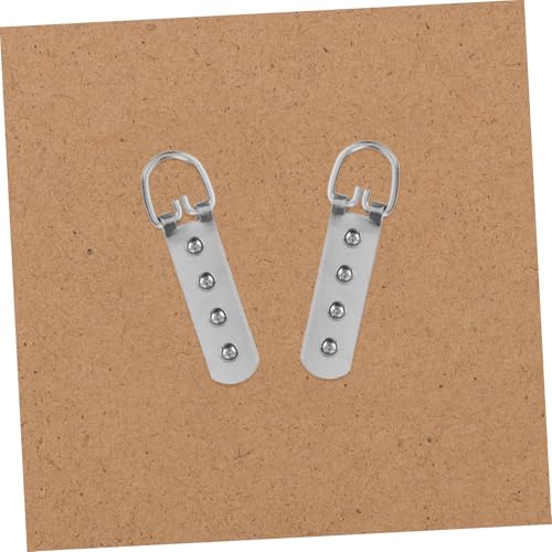 Image of SHINEOFI 8pcs Metal Photo Frame Eyelet Screws D-Rings for Artwork and Frames Easy Hanging