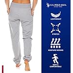 U.S. Polo Assn. Essentials Womens Sweatpants with Pockets, Comfy and Breathable French Terry Joggers for Women - Image 3