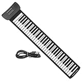 BESPORTBLE Piano Portátil De Teclas Enrollable Teclado Electrónico De Silicona Para Principiantes Para Practicar Casa o Viajar
