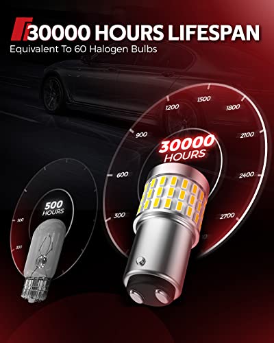 Torchbeam 1157 Led Bulb White, Led Car Bulb 1157 P21/5W 7528 2057 2357 12V-24V Replacement For Turn Signal Lights, Reverse Backup Lights, Tail Lights, Brake Lights Car Truck 6000K, 2Pcs #TOP6