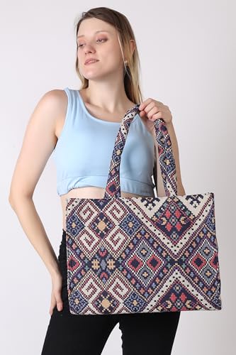 Image of LX LEKHX Women's Tote Bags - Stylish Handbags for Office, College & Party Use | Spacious & Trendy Shoulder Bag for Work, Casual & Evening | Durable, Lightweight & Fashionable Tote for Women