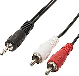 Valueline 1.50 m 3.5 mm Jack Stereo Audio Adapter Male to 2x RCA Male Cable - Black