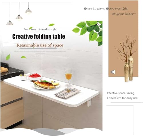 Scrivania Pieghevole da Parete salvaspazio per Laptop, Ideale per Piccole stanze, camere da Letto, uffici e balconi, Design Elegante e Funzionale.