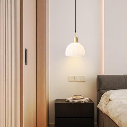 Lámpara rústica de techo pequeña para iluminar dormitorios oscuros 7