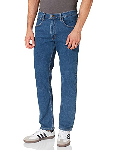 Lee Brooklyn Vaqueros, Azul (Mid Stone), 36W Regular para Hombre