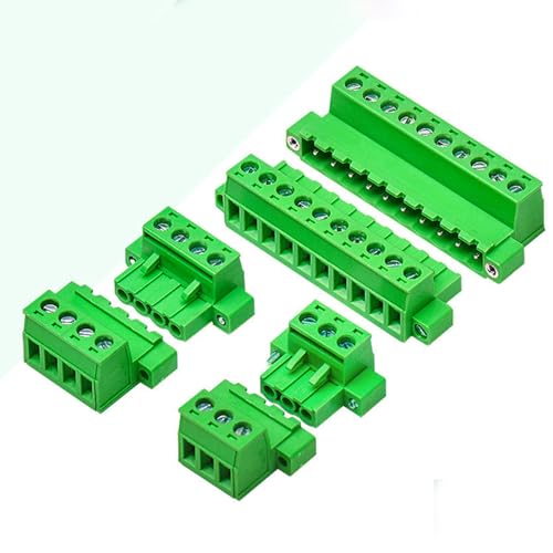 Conectores enchufables macho-hembra de 10 pines con paso de 5,08 mm y bornas de tornillo 4