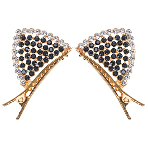 Cat Ears Hair Clips, Bows Barrettes Hair Rhinestones Alligator Clips Hair Accessories For Baby Girls Toddlers Teens #TOP7