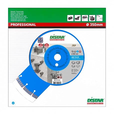 Distar Meteor 1A1RSS/C3-W - Disco de corte de diamante para hormigón armado, 350 x 3,2/2,2 x 12 x 25,4-25 F4 7D