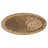  Holyart Assiette bougeoir Ovale en Laiton doré décoré