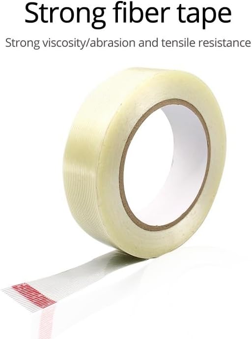 1pcs 50M Gird Fiber Tape Strong Glass High Temperature Resistant Non-Marking Inductrial Strapping Packing Fixed Seel Tape