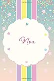  Noa: Unicorn name Noa - 120 Pages - Size 6x9,Soft Cover, Matte Finish- unicorn design Lined NoteBook,Paper Color, Writing Pad, Journal or Diary Kids, Girls Men & Women