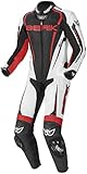lederkombi unter 500?  Berik Race-X 1-Teiler Motorrad Lederkombi 50 Schwarz/Weiß/Rot