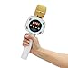 Carpool Karaoke Machine for Kids & Adults, Carpool Karaoke The Mic 1.0 by Singing Machine - Wireless & Bluetooth Karaoke Microphone with Mic Volume, Echo Controls as White Elephant Gift, Gold & White