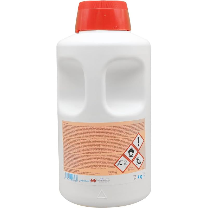 Hypochlorite de Calcium - Chlore Choc HTH® Shock Poudre 4 kg + 12 Tests OFFERTS 7 en 1