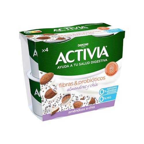 Bífidus con semillas chía y almendras desnatado Activia pack 4 x 115 g