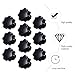 Beaupretty 10pcs Star Knobs Plastic Thru Hole Clamping Nuts Handles M8 Threaded Hand Knobs for Industrial Machinery and Equipment