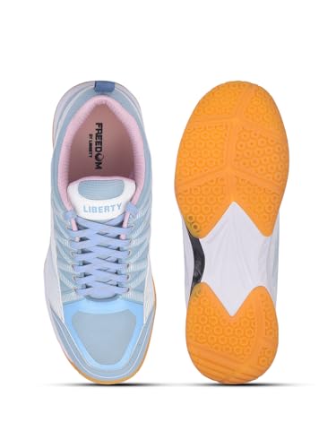 Image of Liberty Freedom GRIPPER-01 Sports Lacing Non Marking Badmintion & Paddle /Pickle Ball Shoes for Men with Rubber Sole, Lightweight & Comfortable | Suitable for Table Tennis, Squash and All Indoor Court