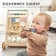 Tiny Land lauflernwagen Holz, Baby Walker Set, Lauflernhilfe mit einstellbarer Geschwindigkeit für Jungen und Mädchen, Gehhilfe und Baby Aktivitätscenter